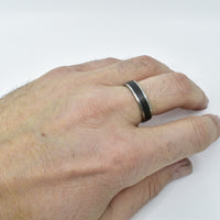 Alliance en titane et carbone  ∣ Bijoux Titane France®