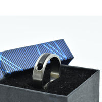 Alliance en titane et bois Ébène ∣ Bijoux Titane France®