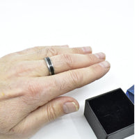 Anneau Titane asymetrique pour homme ∣ Bijoux Titane France®