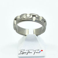 Bague en titane faite a la main et unique∣ Bijoux Titane France®