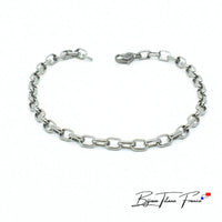 Bracelet maille et fermoir en titane ∣ Bijoux Titane France®