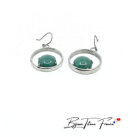 Boucle d'oreille unique de forme ronde pour femme ∣ Bijoux Titane France®