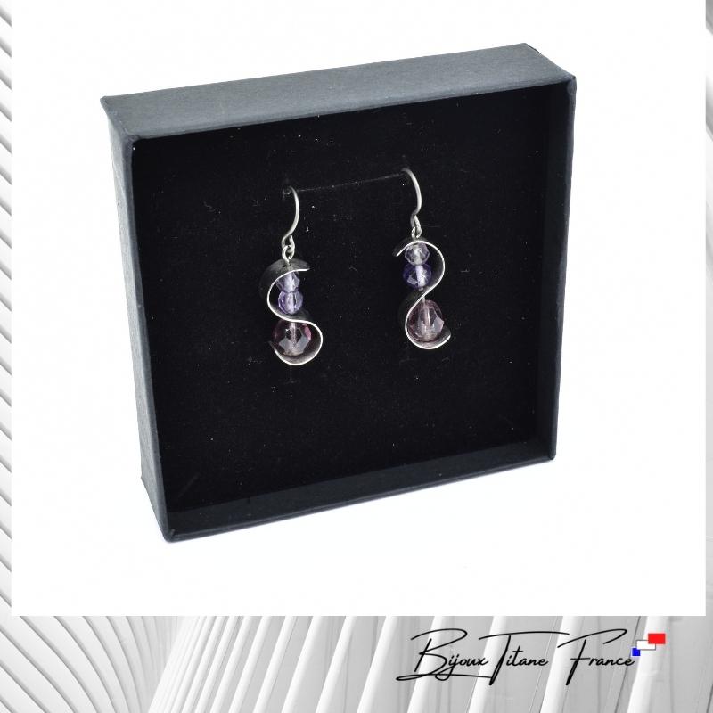 Coffret De 16 Paires De Boucles D'oreilles En Titane - 8 Tailles De 3 à 12 Mm, Noir Et Argent, Fermoirs Papillon - 7