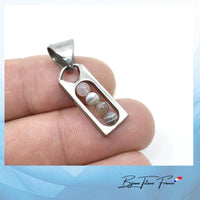 Collier léger en titane et pierres naturelles ∣ Bijoux Titane France®.