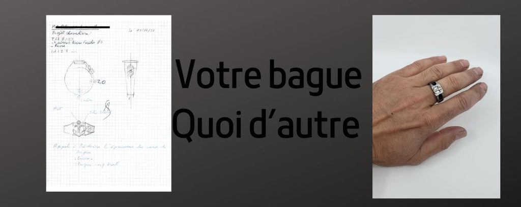 Bague titane sur mesure