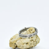 Bague d'union double en titane ∣ Bijoux Titane France®