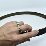 Anneaux en titane Brut  Homme ∣ Bijoux Titane France®