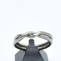 Bague entrelacée  pour union ∣ Bijoux Titane France®