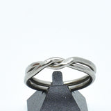 Bague entrelacée  pour union ∣ Bijoux Titane France®