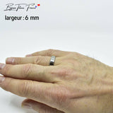 Bague en titane 6 mm pour home / bijoux titane France