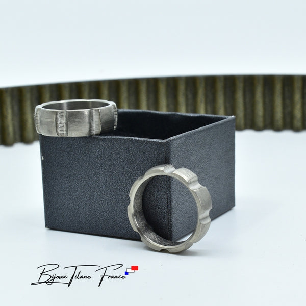 Anneaux en titane Brut  Mixte ∣ Bijoux Titane France®