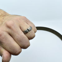 Anneaux en titane Brut  Mat ∣ Bijoux Titane France®