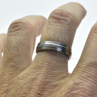 Bague titane cœur de coeur ∣ Bijoux Titane France®