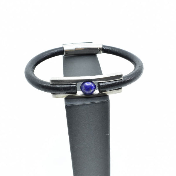 Bijou de poignet en Lapis pour homme ∣ Bijoux Titane France®