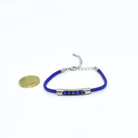 Bracelet et Lapis Lazuli sur cordon synthetique ∣ Bijoux Titane France®