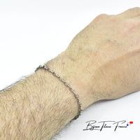 Bracelet maille forcat titane  ∣ Bijoux Titane France®