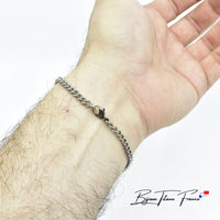 Bracelet maille en titane  ∣ Bijoux Titane France®