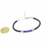Bracelet en perles bleu pour femme ∣ Bijoux Titane France®
