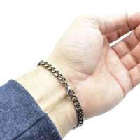 Bracelet en titane  à maille Gourmette ∣ Bijoux Titane France®