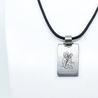 Collier en  titane saint Christophe ∣ Bijoux Titane France®