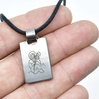 Médaille Saint Christophe en titane ∣ Bijoux Titane France®