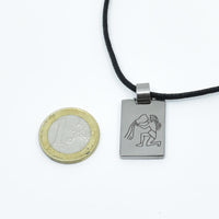 Médaille signe du Verseau graphique ∣ Bijoux Titane France®