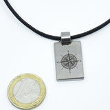 Pendentif boussole titane ∣ Bijoux Titane France®