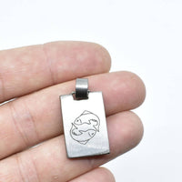 Pendentif signe astrologique du Poisson ∣ Bijoux Titane France®