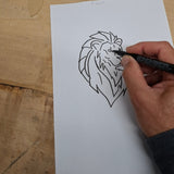 Pendentif signe du Lion en titane ∣ Bijoux Titane France®