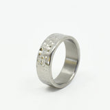 alliance homme en titane voie lactée vue de face ∣ Bijoux Titane France®  