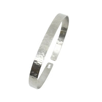 Bracelet jonc en titane martele