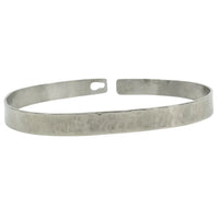 Bracelet jonc en titane martele