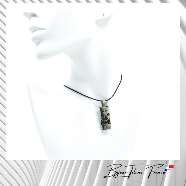 Bijou en titane de style Tahitien et perle naturelle pour homme fait main ∣ Bijoux Titane France®