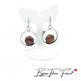 Boucle d'oreille artisanale faite en France ∣ Bijoux Titane France®