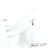 boucle d'oreille  rouge en titane  pour filles ∣ Bijoux Titane France®