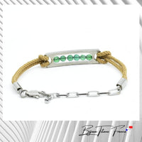 Bracelet pierre Agate Femme ∣ Bijoux Titane France® 