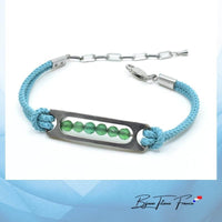 Bracelet Agate verte pour femme ∣ Bijoux Titane France®