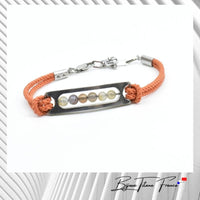 Bracelet titane et cordon pour femme ∣ Bijoux Titane France® 