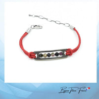 Bracelet en titane et cordon rouge pour Enfant ∣ Bijoux Titane France®