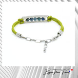 Bracelet en titane et cordon Bijoux Titane France®