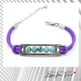 Bracelet cordon violet pour femme ∣ Bijoux Titane France®
