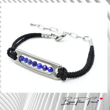 Bracelet bijou titanium et cordon pour femme  ∣ Bijoux Titane France®