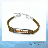 Bracelet cordon  marron pour femme  ∣ Bijoux Titane France®