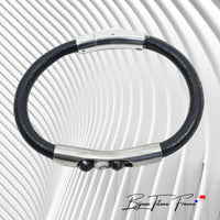 Bracelet et perles fait a la main en titane pour homme  ∣ Bijoux Titane France® 