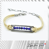 Bracelet titanium et cordon ∣ Bijoux Titane France®