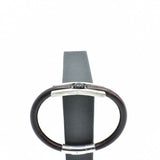 Bracelet titane et cuir rond pour homme ∣ Bijoux Titane France®