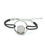 Bracelet titane Quartz Rose