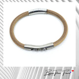Bracelet unique en titane et Labradorite pour homme ∣ Bijoux Titane France®