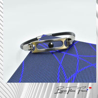 Bracelet en titane orné d'hypersthene pour homme ∣ Bijoux Titane France®