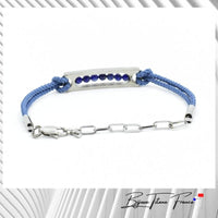 Bracelet titane lapis pour femme ∣ Bijoux Titane France®